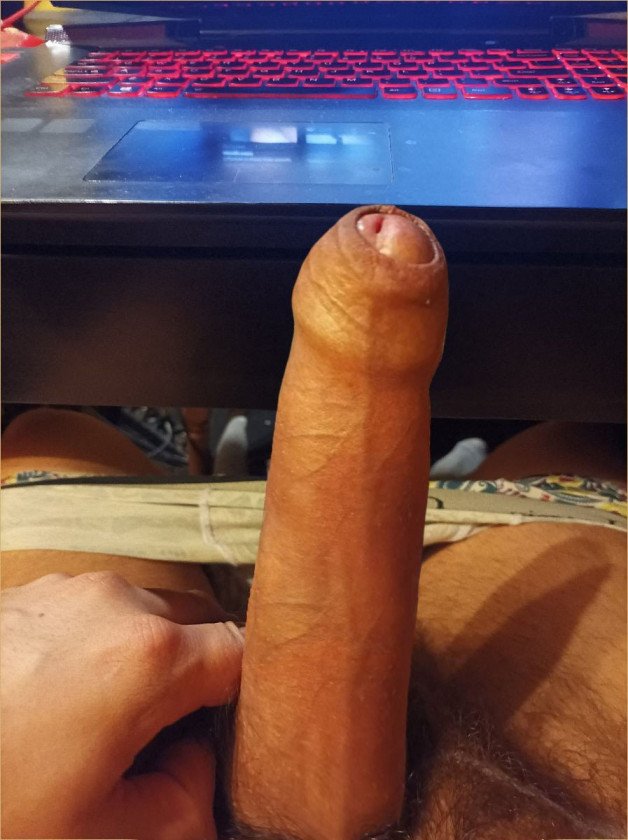 Photo by hungryCock1992 with the username @hungryCock1992, who is a verified user,  November 10, 2024 at 7:29 PM. The post is about the topic Huge Cocks and the text says 'too much blood ! ;P'