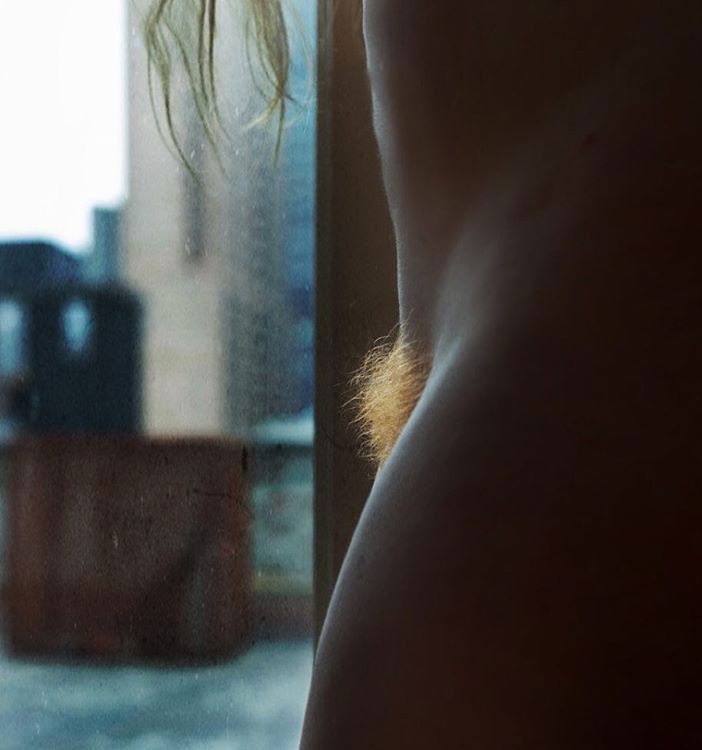 Photo by LoveItHairy with the username @LoveItHairy,  December 2, 2018 at 1:28 PM and the text says 'cm1k:“Fire and rain” Body work with anonymous #bodywork #Model #Nikon #NYC #NaturalLight #naturalhair #naked #nude #pubichair #redhead #naturalredhead #ginger #ArtNude #fineart_nude #urban #photography #sensual_magnetism #color #stunning #Sexy #SexyLegs..'