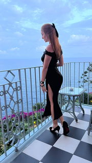 Photo by RedFoxOfficial with the username @RedFoxOfficial, who is a star user,  December 9, 2024 at 9:00 AM. The post is about the topic All black dress and the text says 'I like this dress. I feel very sexy when I wear it'