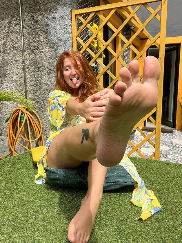 Photo by RedFoxOfficial with the username @RedFoxOfficial, who is a star user,  October 12, 2024 at 8:00 AM. The post is about the topic Sexy Feet and the text says 'To the foot lovers, you like my feet?'