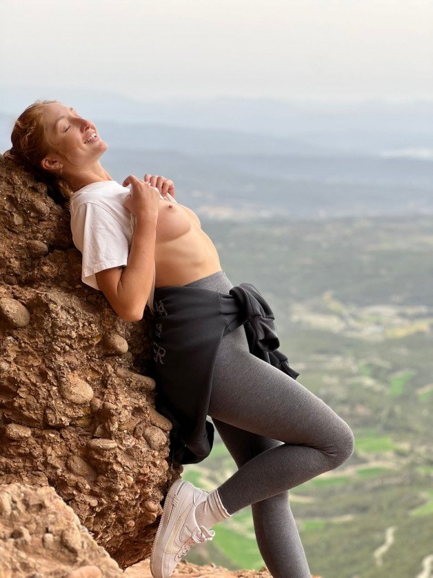 Photo by RedFoxOfficial with the username @RedFoxOfficial, who is a star user,  October 5, 2024 at 9:00 PM. The post is about the topic Flashers and Public Nudes and the text says 'I couldn't resist doing a little flashing photo shoot during the hike'