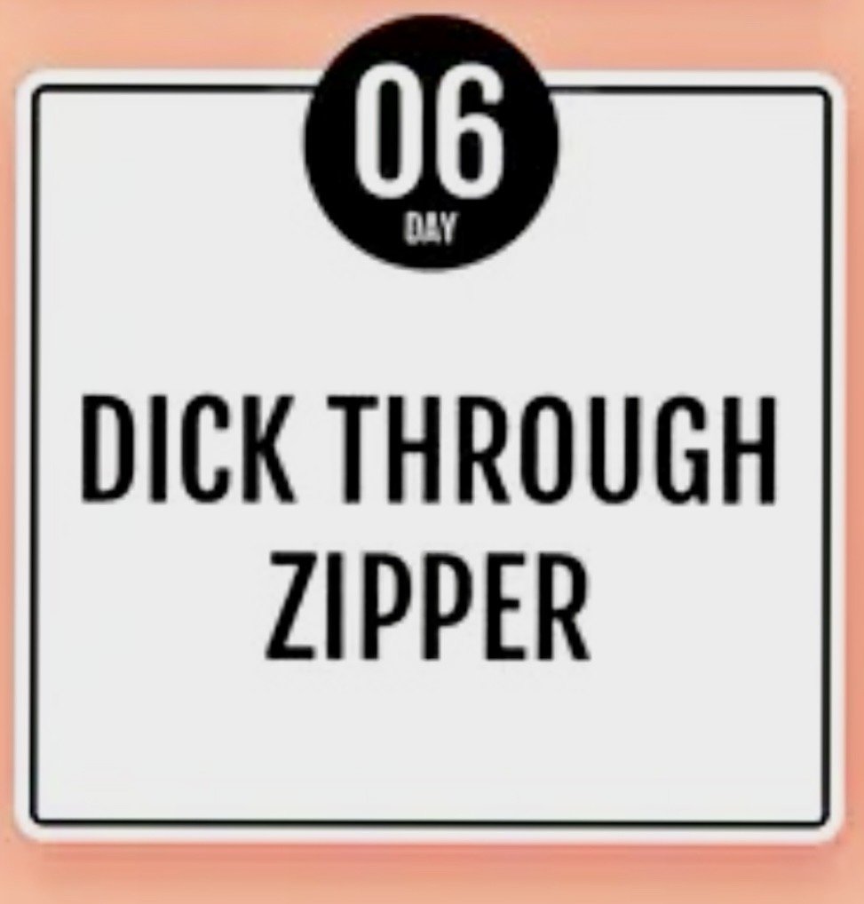 Album by LegsworldLover with the username @LegsworldLover, who is a verified user,  September 12, 2024 at 4:30 AM. The post is about the topic Dick Challenge and the text says 'Dick through zipper #DCday06'