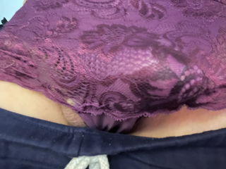 Album by Londonpantyboy with the username @Londonpantyboy, who is a verified user,  November 5, 2024 at 11:55 AM and the text says 'Back in my favouriite purple lace panties'