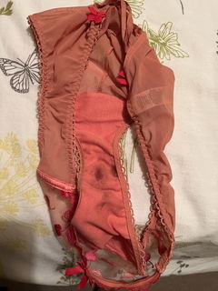 Album by Londonpantyboy with the username @Londonpantyboy, who is a verified user,  October 4, 2024 at 3:15 PM and the text says 'Wife&#039;s gorgeous dirty panties. Had to try them on after having a good sniff and lick'