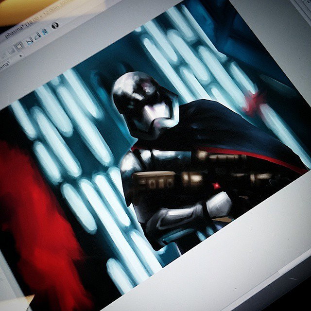 Photo by thejarett with the username @thejarett,  April 22, 2015 at 5:06 PM and the text says 'Captain Phasma is getting close to finished #art #drawing #starwars #theforceawakens #swtfa #chrometrooper #starwars  #art  #swtfa  #chrometrooper  #theforceawakens  #drawing'