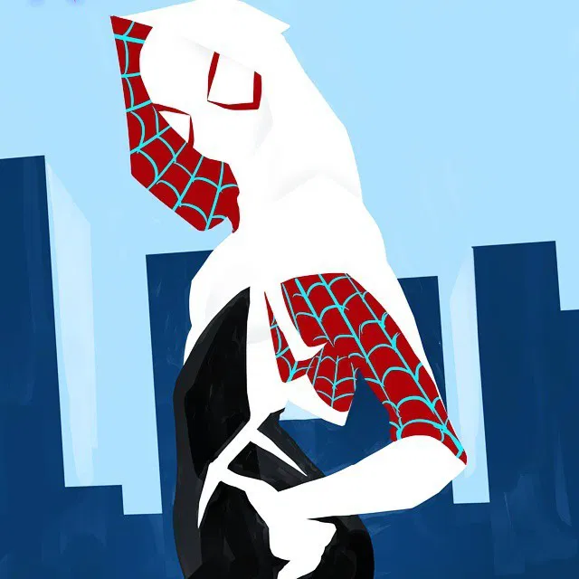 Photo by thejarett with the username @thejarett,  April 9, 2015 at 1:28 AM and the text says 'Simple Spider-Gwen #art #drawing #marvel #spiderman #gwenstacy #marvelcomics #art  #spiderman  #marvelcomics  #drawing  #gwenstacy  #marvel'