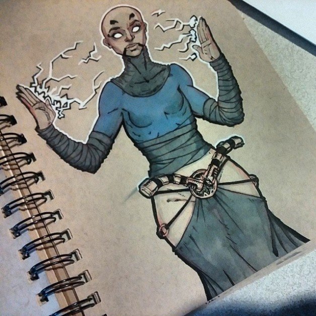 Photo by thejarett with the username @thejarett,  April 1, 2014 at 8:33 PM and the text says 'Asajj Ventress from The Clone Wars'