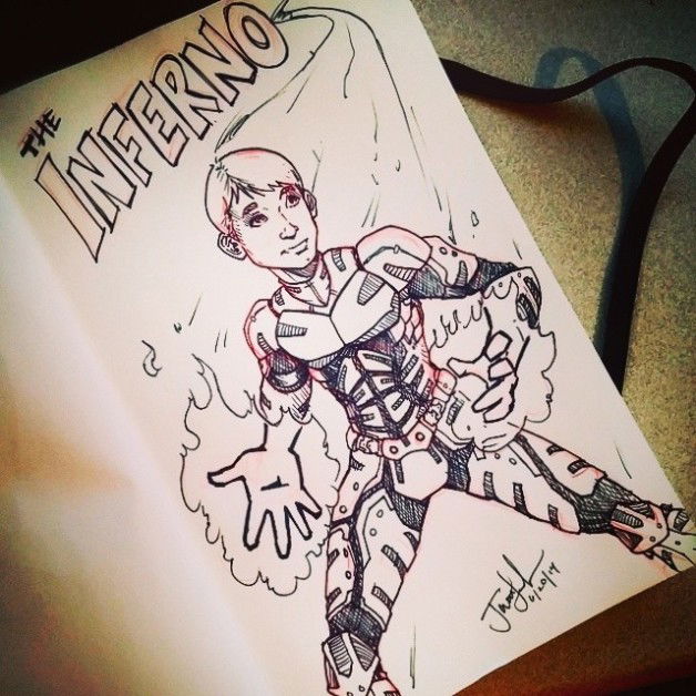 Photo by thejarett with the username @thejarett,  June 20, 2014 at 6:03 PM and the text says 'The Inferno!'