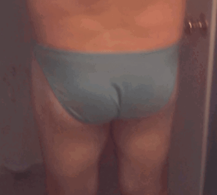 Album by funnyj with the username @funnyj, who is a verified user,  October 16, 2024 at 4:47 AM. The post is about the topic Man panties and the text says 'not.as exciting'