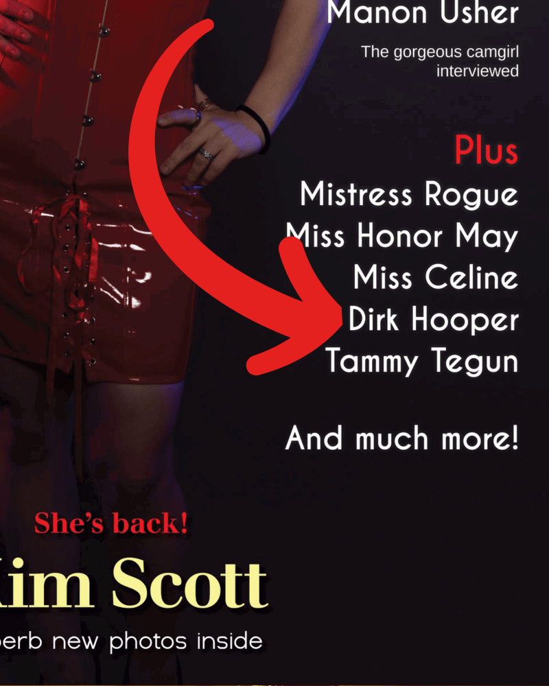 Album by Dirk Hooper with the username @DirkHooper, who is a verified user,  May 4, 2023 at 5:05 PM and the text says 'Issue #51 of Darkside Magazine is out and I'm in it!

In "Dirk Hooper's Gallery of Erotica" I share the first full uncensored page of "Nether Regions" my new kinky fantasy comic.

Get the latest issue right now in either digital or print format here: ..'