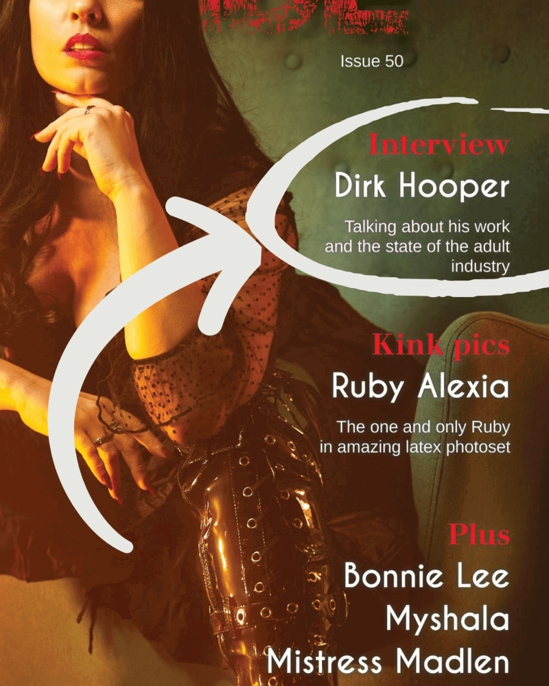 Album by Dirk Hooper with the username @DirkHooper, who is a verified user,  March 22, 2023 at 5:36 PM and the text says 'I'm so excited to share this with you!

Darkside Magazine interviewed me recently... and my name is on the cover!

It's simply the best profile that anyone has done on me in over 20 years in the business. It focuses on my art, and what I'm going to be..'