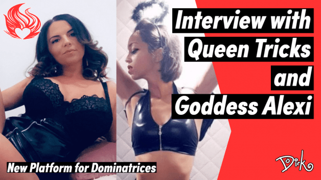 Photo by Dirk Hooper with the username @DirkHooper, who is a verified user,  April 21, 2022 at 5:03 PM and the text says 'Welcome to the first Sexy Networking interview, I'm joined by Goddess Alexi and Queen Tricks, two professional dominatrices that have created a new platform for other Dommes to address a gap in the market.

New Platform for Dominatrices, Queen Tricks &..'