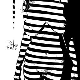Photo by Dirk Hooper with the username @DirkHooper, who is a verified user,  February 15, 2023 at 5:36 PM and the text says 'NEW!

This art titled &quot;Conviction&quot; is simply an experiment with light and shadow and inking. 

Since I&#039;m getting back into comics, I really wanted to nail down my shadows in inking. 

This was a lot of fun! I&#039;ll do more like..'