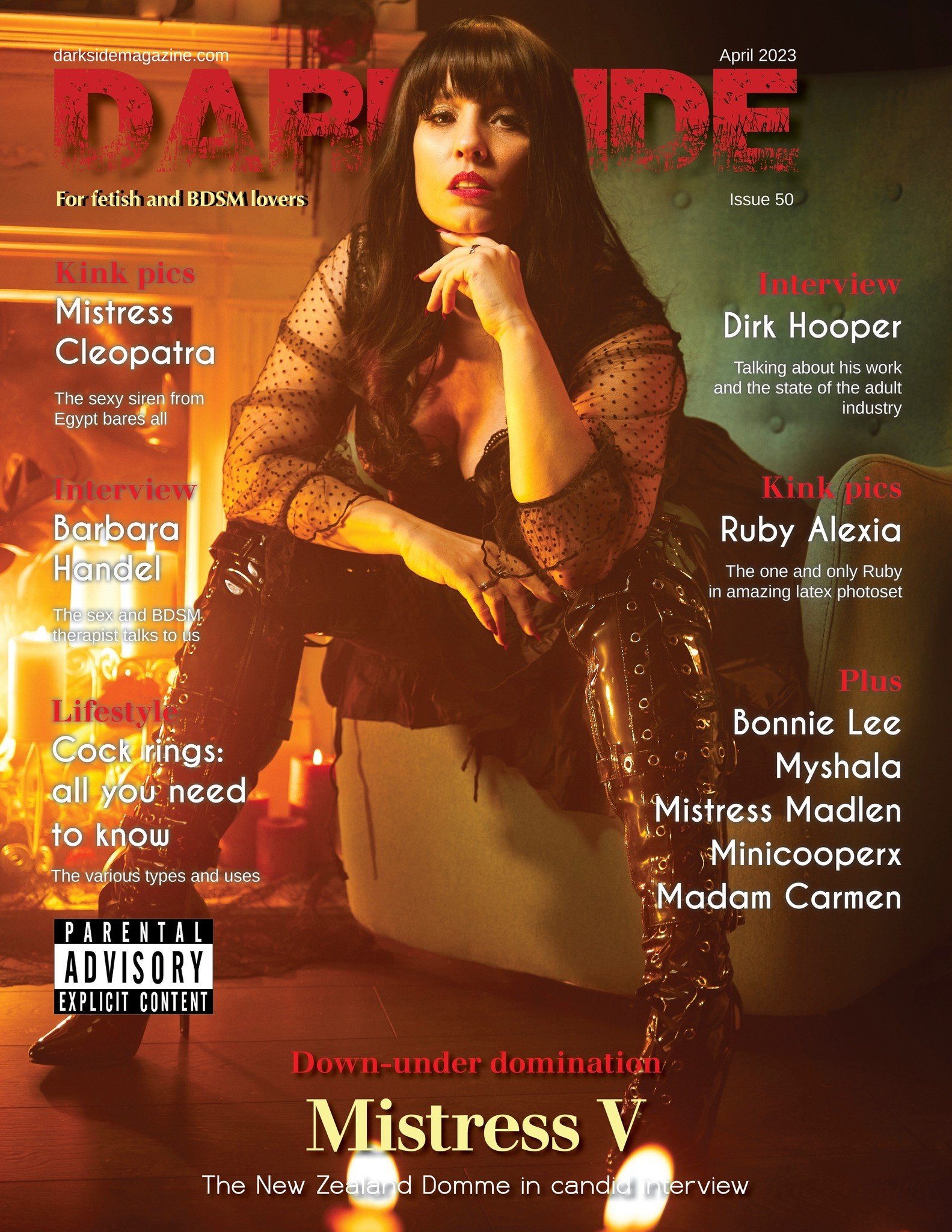 Album by Dirk Hooper with the username @DirkHooper, who is a verified user,  March 22, 2023 at 5:36 PM and the text says 'I'm so excited to share this with you!

Darkside Magazine interviewed me recently... and my name is on the cover!

It's simply the best profile that anyone has done on me in over 20 years in the business. It focuses on my art, and what I'm going to be..'