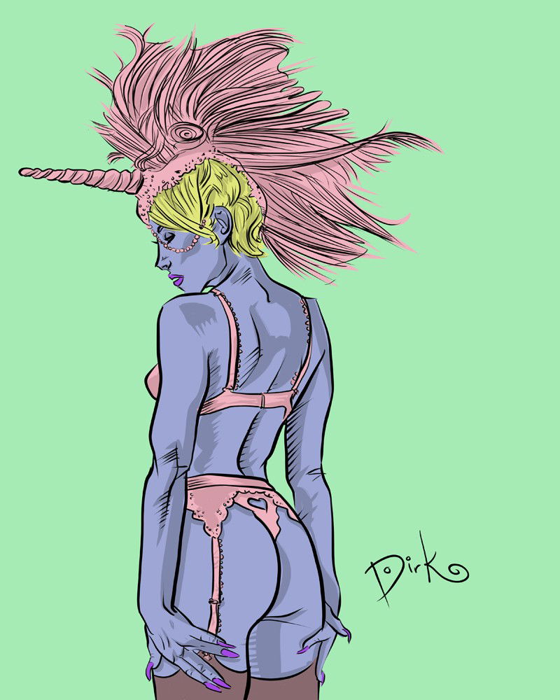 Photo by Dirk Hooper with the username @DirkHooper, who is a verified user,  June 12, 2019 at 5:17 PM and the text says 'My new artwork titled "Lithe."

#originalart #fantasy #commissionsopen #DigitalArtist #ComicArt 

Commission Original Artwork by Dirk Hooper: https://buff.ly/2u3xO5e 

Please share!'