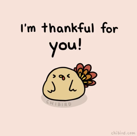 Photo by HuggyBeare with the username @HuggyBeare,  November 22, 2018 at 1:04 PM and the text says 'I am sincerely thankful 4 all of you #HappyThanksgiving2018'
