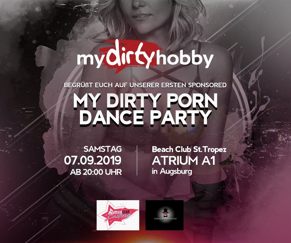 Photo by MyDirtyHobby Emily with the username @MyDirtyHobby, who is a brand user,  August 20, 2019 at 3:00 PM. The post is about the topic German Amateurs and the text says 'MyDirtyHobby begrüßt euch auf unserer ersten sponsored ★ My dirty Porn-Dance-Party ★

#mdh #mydirtyhobby #swingerparty'
