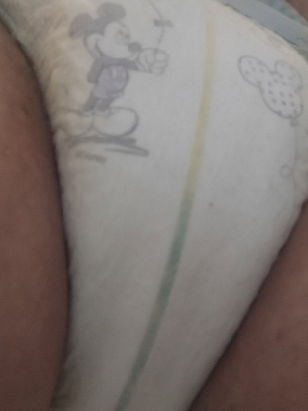Photo by Sissy Arlene with the username @SissyWants,  July 12, 2021 at 9:01 PM. The post is about the topic Sissy loves diapers too. and the text says 'Wet, Wetter, and Oops, Sissy's diapy leaked'