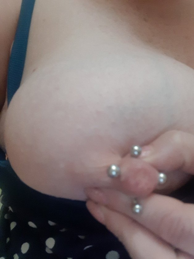 Photo by win230sxt with the username @win230sxt,  November 30, 2023 at 1:44 PM. The post is about the topic Pierced Nipples and the text says 'My girl's pierced nip. What do you think?'