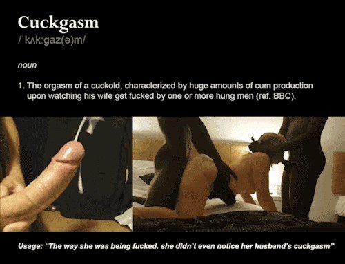 Shared Photo by SpunkFetish with the username @SpunkFetish,  January 4, 2019 at 11:37 AM. The post is about the topic Cuckold Captions and the text says 'Cuckgasm'