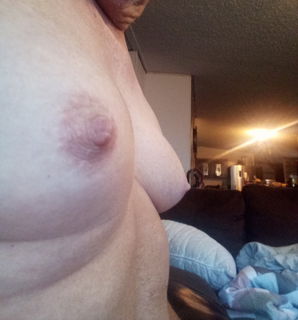 Album by buster3 with the username @buster3,  October 16, 2023 at 1:49 PM. The post is about the topic Moobs and the text says 'Anyone like my tits?'