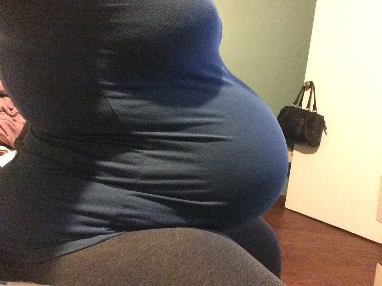 Photo by preggoalways with the username @preggoalways,  April 4, 2017 at 2:20 AM and the text says 'We all deserve a picture after I answered most of the questions in my inbox. Enjoy !!!! #preggoalways  #pregnancy  #pregnant  #preggo  #big  #belly  #huge  #belly  #multiples  #so  #pregnant  #so  #big  #breeder'
