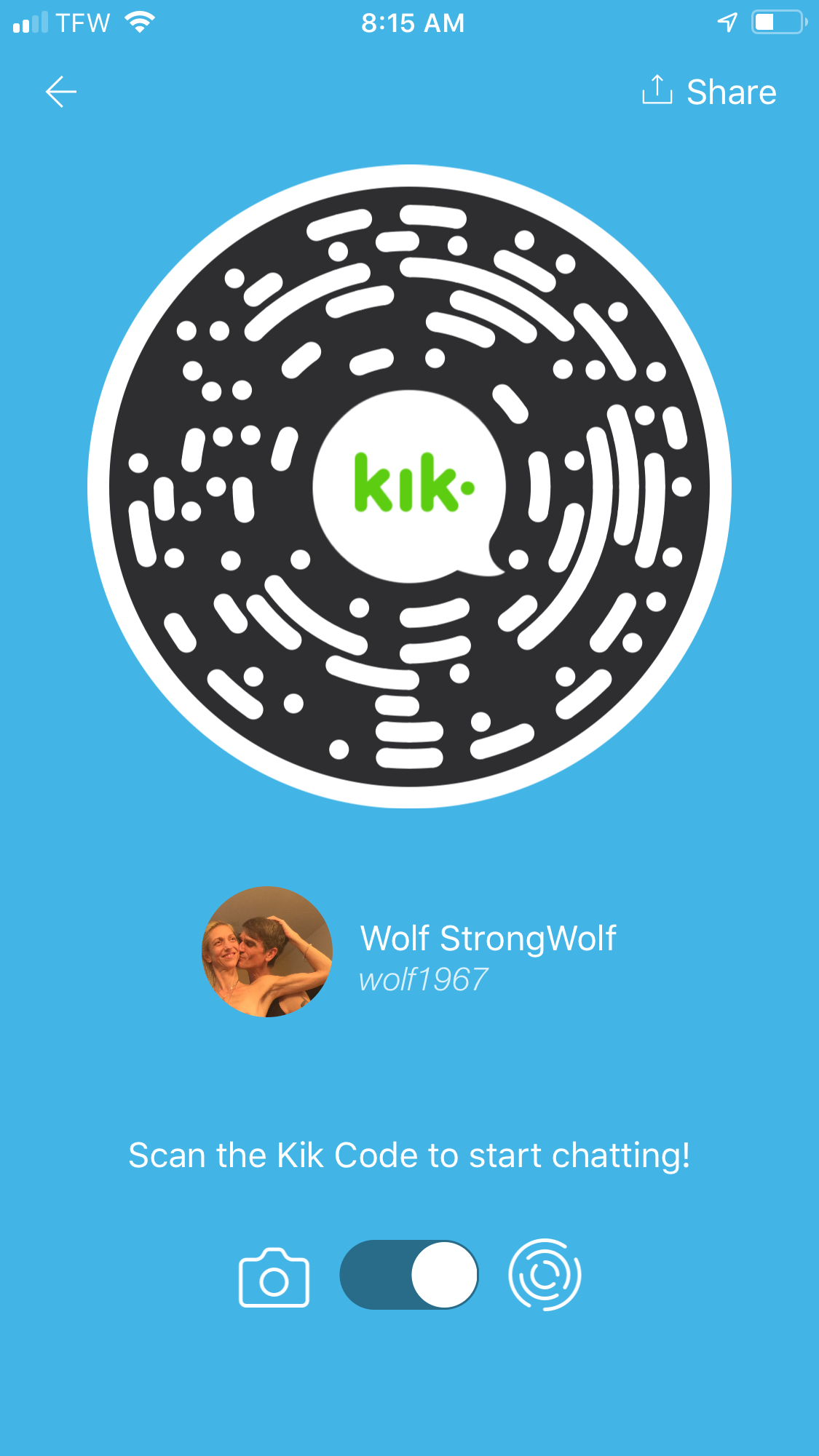 Photo by StrongWolf with the username @StrongWolf, who is a verified user,  May 5, 2019 at 12:32 PM. The post is about the topic Kik and the text says 'Couple from SW Fla looking for Life meets and Kik exchanges 

Contact us : Wolf1967 and HeavenlyDirtyAngel'