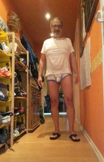 Photo by sneax6969 with the username @sneax6969, who is a verified user,  July 14, 2024 at 3:57 PM and the text says 'with or without underwear - thats the question here.
But sure - with flip-flops'