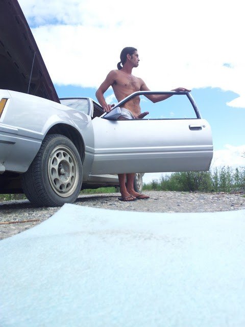 Album by sneax6969 with the username @sneax6969, who is a verified user,  August 9, 2024 at 5:48 PM and the text says 'Flip-Flops and cars and of course naked man'