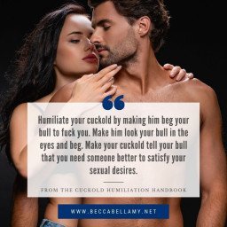 Photo by beccabellamy with the username @beccabellamy,  November 1, 2021 at 4:34 PM. The post is about the topic Cuckold Captions and the text says 'Your loving cuckold craves the thrill of humiliation. He wants to feel it coursing through his body and you can provide that for him by having him beg another man to fuck you.

You can make it hotter for him by making a little ritual out of it. Have your..'