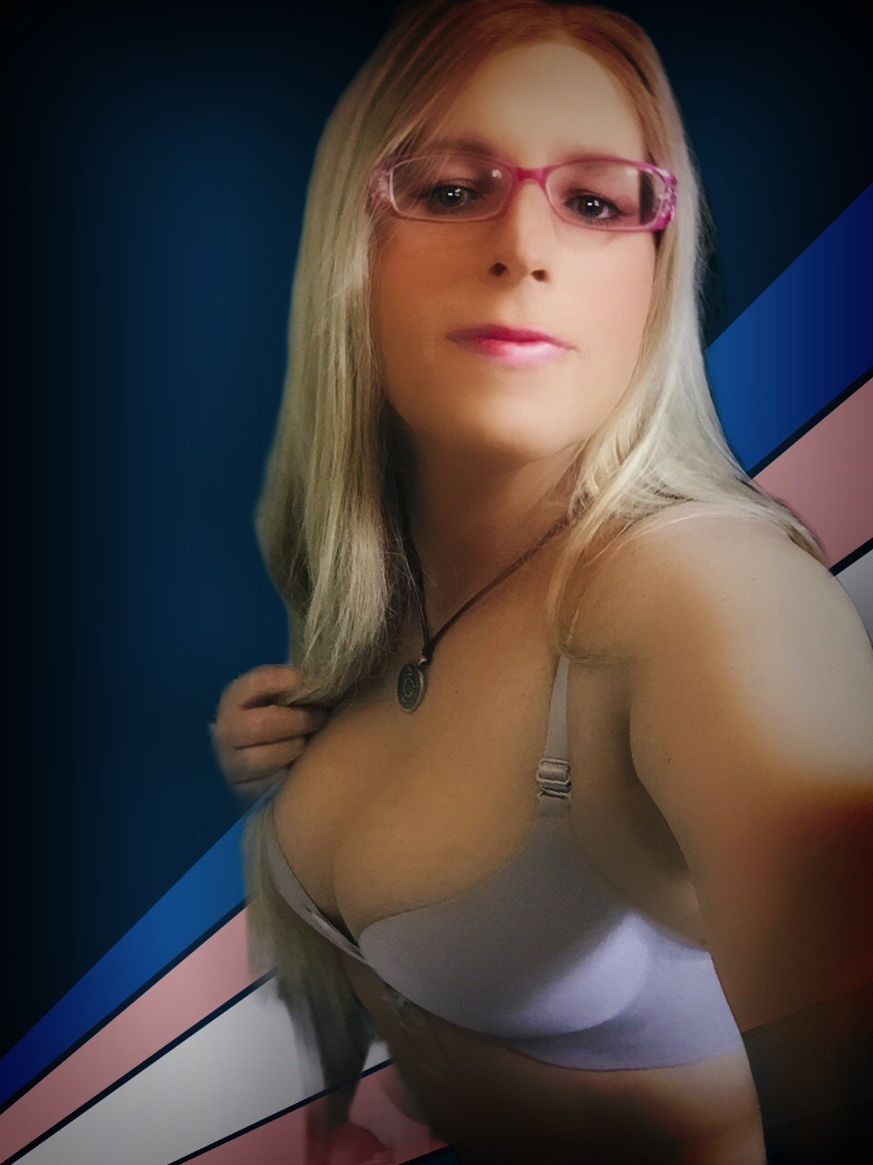Photo by TG-Andrea with the username @TG-Andrea, who is a verified user,  April 3, 2019 at 12:35 PM. The post is about the topic TransGirlAndrea and the text says '#transgender #tranny #trap'