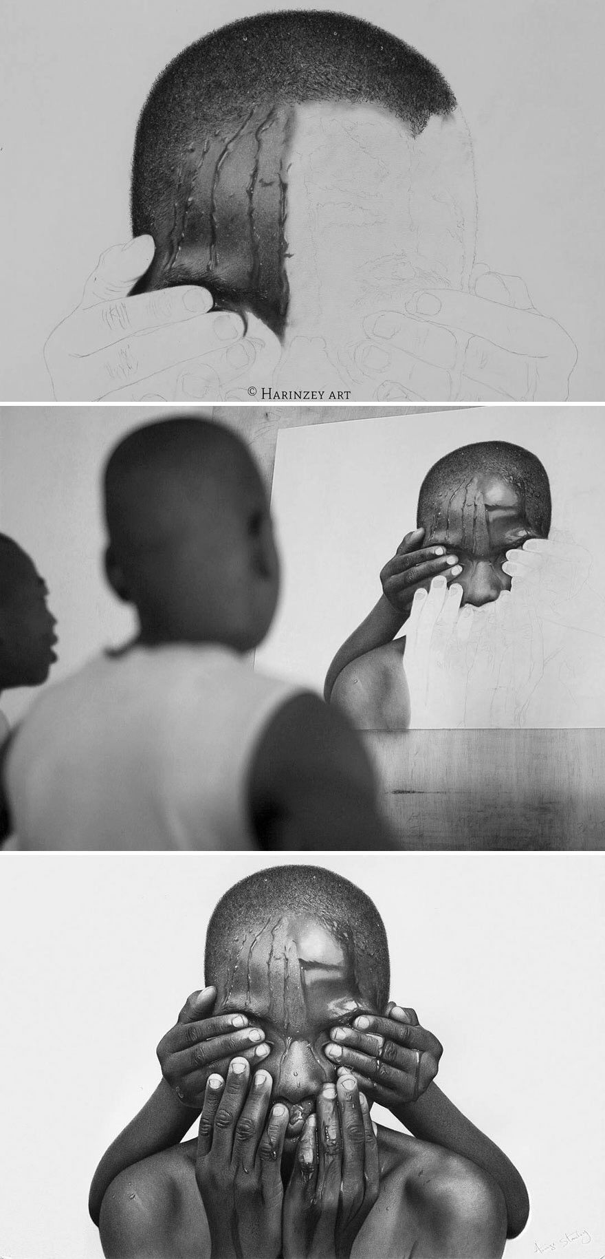 Photo by BlaXRetu with the username @BlaXRetu,  March 25, 2017 at 10:08 PM and the text says 'lagonegirl:



Unbelievable realistic pencil drawings by this Nigerian artist look more real than photos themselves.


What absolute fucking incredible talent. This is Black Excellence! #ProtectBlackArtists  #BlackPride'