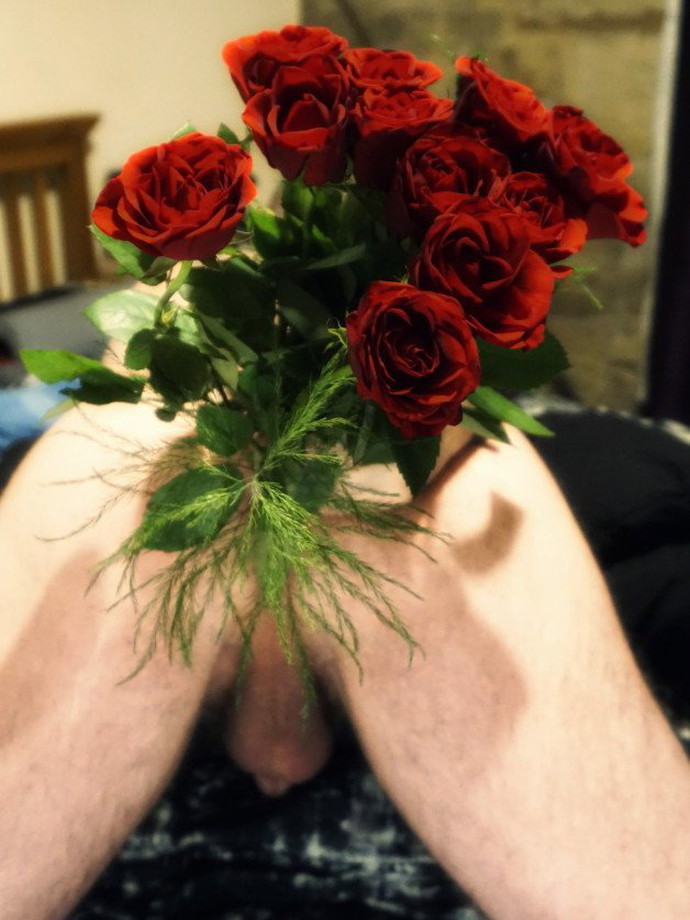 Photo by Spike50Kinky with the username @Spike50Kinky, who is a verified user,  February 14, 2021 at 7:34 AM and the text says 'Roses in my ass for Valentine's Day

#roses ﻿#happy_valentines﻿ ﻿#anal﻿ #me'
