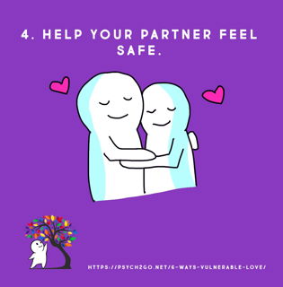 Photo by sparkybutternut with the username @sparkybutternut, who is a verified user,  August 28, 2018 at 12:54 AM and the text says 'psych2go:

Read Article Here: 6 Ways to Be Vulnerable in Love.Follow @psych2go for more

Gawd do I need to work on all of these'