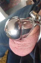 Photo by Mooseknuckle with the username @Mooseknuckle,  May 15, 2024 at 9:51 AM. The post is about the topic Sissy Chastity and the text says 'nice and tight'