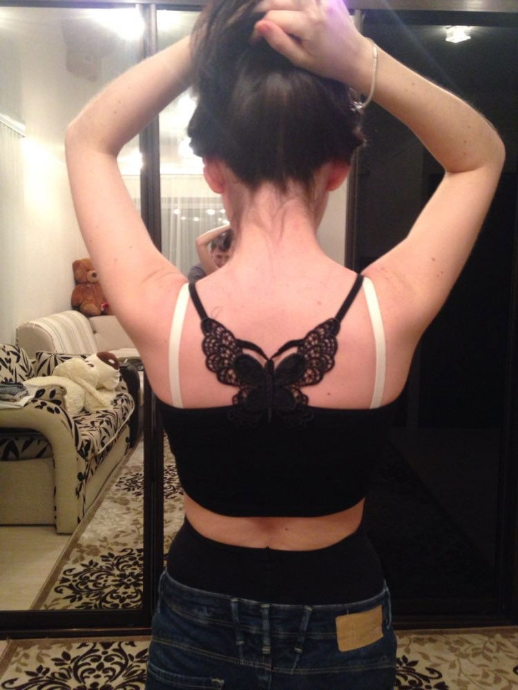 Photo by alierotic2 with the username @alierotic2,  February 5, 2016 at 2:22 PM and the text says 'Sexy Seamless Leisure Plus Large Size Shaper Bra B C Cup Tops Vest White Black lace bowknot butterfly sport runing gym
Buyer: Ermakov A.
Via: http://www.aliexpress.com/item//32325479742.html #sexy  #seamless  #leisure  #plus  #large  #size  #shaper  #bra ..'