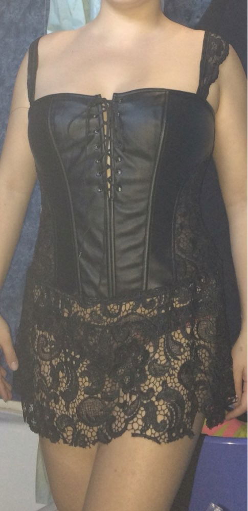 Photo by alierotic2 with the username @alierotic2,  February 29, 2016 at 10:31 AM and the text says '2015 NEW STEAMPUNK COSTUME TRANING BONE SHAPER OVERBUST LACE-UP HOLLOW OUT SEXY WOMEN&rsquo;S CORSET FAUX LEATHER WAIST TRAINER S-6XL
Buyer: Julia G.
Via: http://www.aliexpress.com/item//32362484509.html #steampunk  #costume  #traning  #bone  #shaper..'