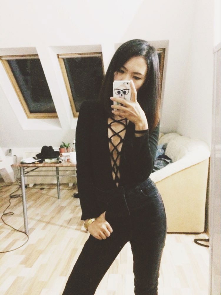 Photo by alierotic2 with the username @alierotic2,  January 18, 2016 at 2:32 PM and the text says 'Wink Gal Autumn Deep V Neck Bandage Long Sleeve Knitted Sexy Black Bodysuit Women 1528 deal
Buyer: Tram H.
Via: http://www.aliexpress.com/item//32433029050.html #Wink  #Gal  #Autumn  #Deep  #V  #Neck  #Bandage  #Long  #Sleeve  #Knitted  #Sexy  #Black..'