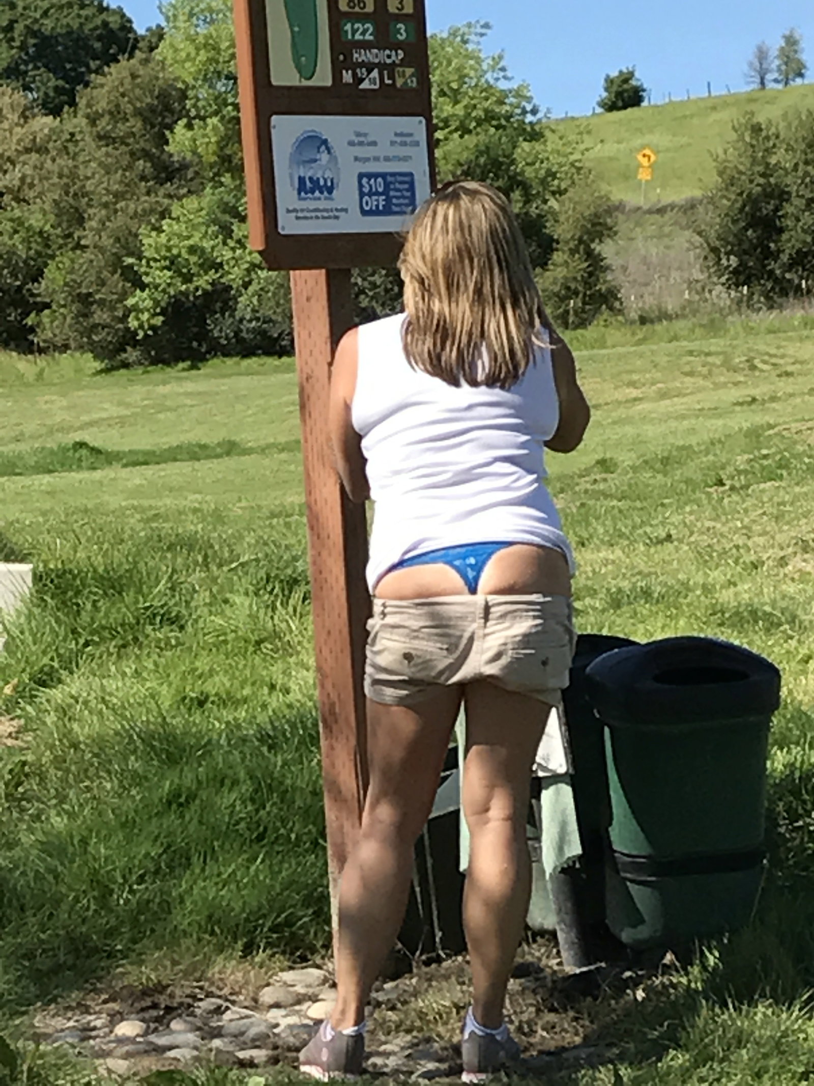 Photo by Couple4fun66 with the username @Couple4fun66,  April 3, 2019 at 8:35 PM. The post is about the topic Amateur and the text says 'Cleaning balls at the tee box'
