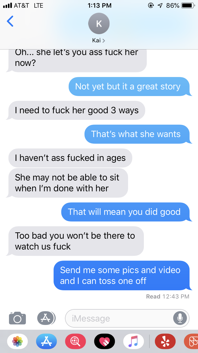 Photo by Couple4fun66 with the username @Couple4fun66,  May 3, 2019 at 8:18 PM. The post is about the topic Amateur and the text says 'Just got text from our Bull that he is going stretch my wife’s ass while I am at work.
Hopefully will have pics or video to share later.
Makes me hard thinking about it 😁'