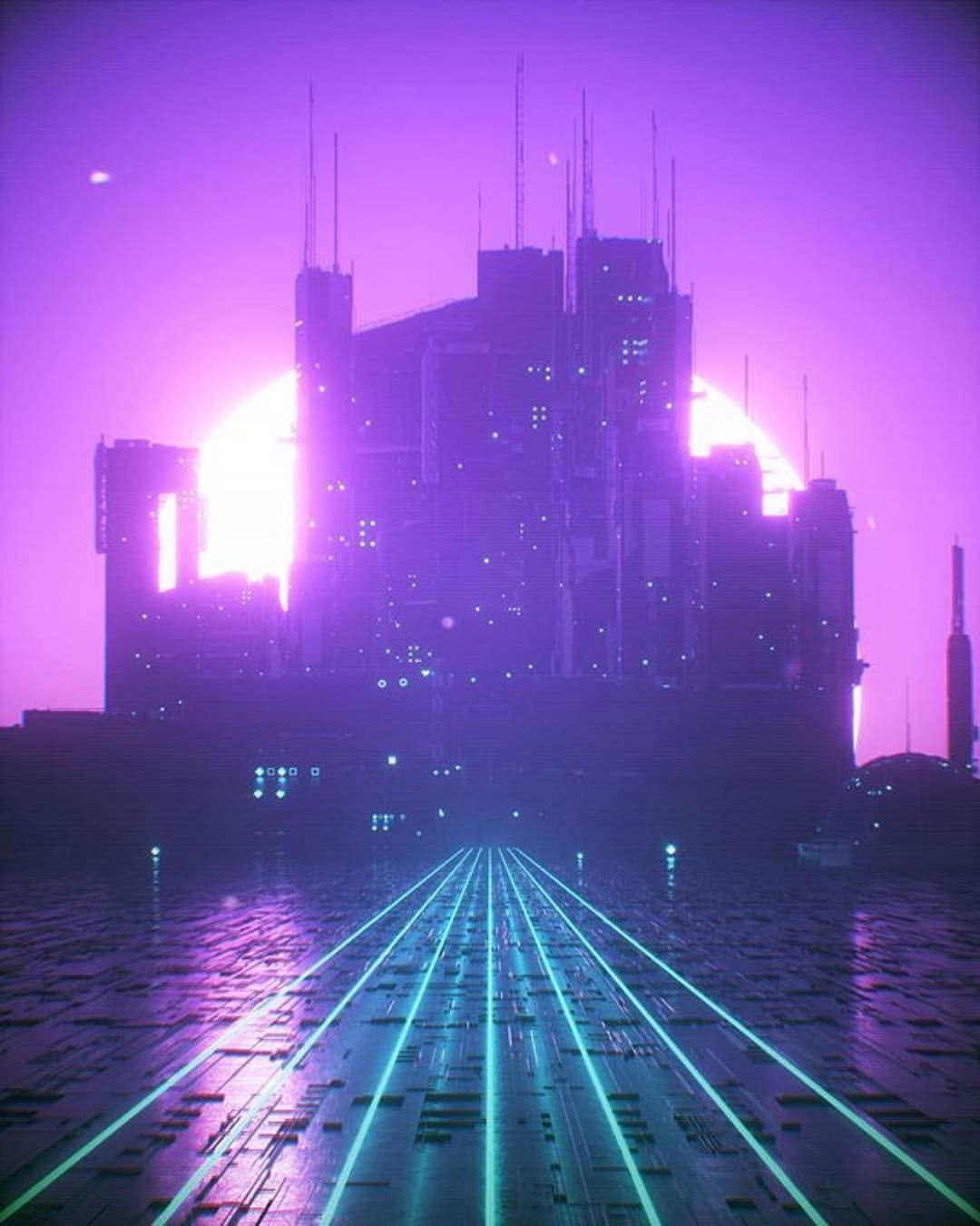 Photo by 『間の楔』ってしっているか? with the username @KaiKold,  August 21, 2017 at 2:53 PM and the text says 'retrowave-vr:

Artist: @rabbit.hole_renders
Title: Gateway
Visit this artist profile for more amazing work!
.
///////////////////////////////////////////////////////////////////////
.
By using the hashtag #retrowavevr your design would be featured on..'