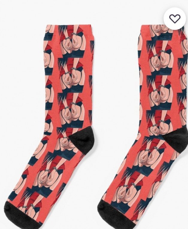 Photo by Niftywizard with the username @Niftywizard, who is a verified user,  October 9, 2023 at 5:15 PM. The post is about the topic Bondage and the text says 'Kinky fetish socks https://www.redbubble.com/shop/ap/153409491?asc=u'
