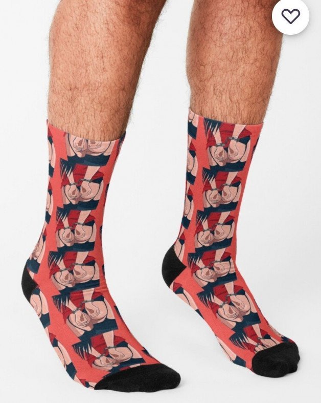 Photo by Niftywizard with the username @Niftywizard, who is a verified user,  October 9, 2023 at 5:15 PM. The post is about the topic Bondage and the text says 'Kinky fetish socks https://www.redbubble.com/shop/ap/153409491?asc=u'