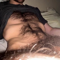 Photo by Nickplus33 with the username @Nickplus33, who is a verified user,  May 14, 2024 at 6:40 AM and the text says '#otter  #beard #scruff  #hairy #hairychest #thickbush'