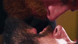 Photo by Nickplus33 with the username @Nickplus33, who is a verified user,  May 22, 2024 at 1:35 AM and the text says '#kissing #beard #dilf #bear #bromance #gif'