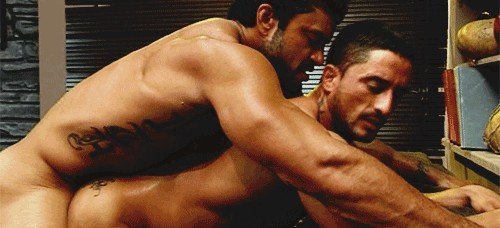 Photo by Nickplus33 with the username @Nickplus33, who is a verified user,  May 10, 2024 at 3:55 AM and the text says '#gif #anal #fuckfun #toned #dilf #scruff  #doggy'
