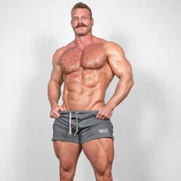 Photo by Nickplus33 with the username @Nickplus33, who is a verified user,  May 9, 2024 at 3:15 AM and the text says '#muscled #hairy #stache #dilf #daddy'