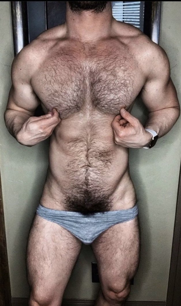 Watch the Photo by Nickplus33 with the username @Nickplus33, who is a verified user, posted on March 10, 2024 and the text says '#dilf #toned #hairy #thickbush #beard'