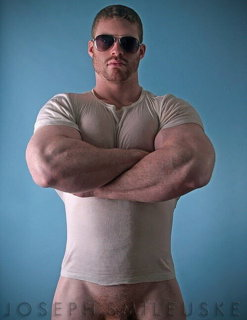 Photo by Nickplus33 with the username @Nickplus33, who is a verified user,  June 10, 2024 at 2:03 AM and the text says '#muscled #dilf #shades #ginger #bush'