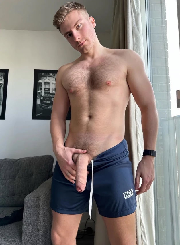 Photo by Nickplus33 with the username @Nickplus33, who is a verified user,  April 13, 2024 at 3:01 AM and the text says '#reveal #longdick #band #dimple #scruff  #trimmed  #massivecock #schlong  #monstercock #hairy #hairychest #thickdick #otter'